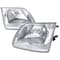 Spec-D Tuning 97-03 Ford F150 Euro Headlight Clear Lens Chrome Housing LH-F15097-ABM - alternate 1
